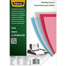 FELLOWES víztiszta PET előlap spirálozáshoz, 200 mikron, A4 (5384701) spirálozó gép