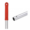  Felmosónyél alumínium csiszolt 130 cm pattintós_A130R piros véggel