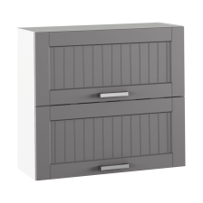 Felső szekrény, sötétszürke/fehér, JULIA TYP 12 bútor