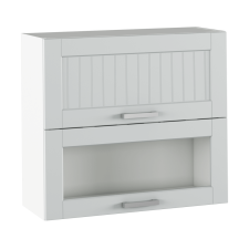 Felső szekrény, világosszürke/fehér, JULIA TYP 13 bútor