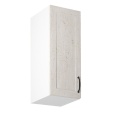  Felsőszekrény, fehér/sosna északi, balos, ROYAL G30 bútor