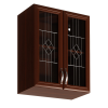  Felsőszekrény G60S üveggel, dió Milano, SICILIA
