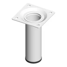  Fém asztalláb, henger alakú (30 mm) fehér - 10 cm bútor