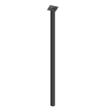  Fém asztalláb, henger alakú (30 mm) fekete - 80 cm bútor