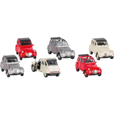Fém Citroën 2CV kisautó autópálya és játékautó