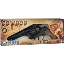 Fém cowboy revolver 12 lőszerrel katonásdi
