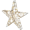  Fém csillag 30 cm pezsgőszínű