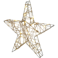 Fém csillag 30 cm pezsgőszínű kültéri világítás