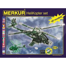 Fém építőjáték - Helikopterek - 515 darabos- Merkur - M3376 barkácsolás, építés