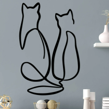  Fém fali kiegészítő 72 x 0,15 x 48 cm grafika, keretezett kép