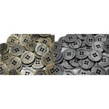  Fém gomb - 5 db/csomag rövidáru