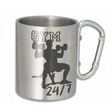 Fém karabíneres bögre - GYM bögrék, csészék