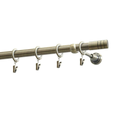 Fém karnis garnitúra Zylinder 19mm réz antik 160cm karnis, függönyrúd