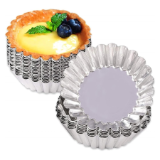  Fém mini torta- és sütőformák-4db sütés és főzés