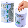  Fém persely 500 PLN bankjegynyomtatással gyermekeknek