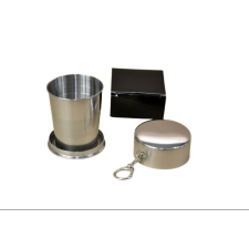  Fém túrapohár összecsukható lábakkal 1,5dl kulcstartó