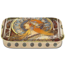Fémdoboz 10x2x6,2cm, Mucha: Zodiac papírárú, csomagoló és tárolóeszköz
