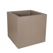  Fenice Cubo dupla falú szögletes műanyag növénytartó barna 85x85x85cm kerti tárolás