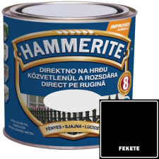  FÉNYES FEKETE - HAMMERITE FÉMFESTÉK- KÖZVETLENÜL A ROZSDÁRA - 0,25L zománcfesték