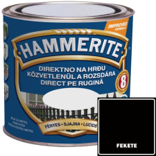 FÉNYES FEKETE - HAMMERITE FÉMFESTÉK- KÖZVETLENÜL A ROZSDÁRA - 0,75L zománcfesték