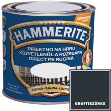 FÉNYES GRAFITSZÜRKE - HAMMERITE FÉMFESTÉK- KÖZVETLENÜL A ROZSDÁRA - 0,75L zománcfesték