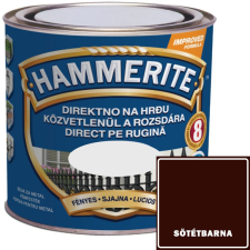FÉNYES SÖTÉTBARNA - HAMMERITE FÉMFESTÉK- KÖZVETLENÜL A ROZSDÁRA - 0,75L zománcfesték