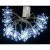  Fényfüzér MagicHome Karácsony SnowFlake, 10 LED hideg fehér, egyszerű világítás 2x AA, IP 20, kültér