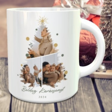  Fényképes bögre - Boldog karácsonyt bögrék, csészék