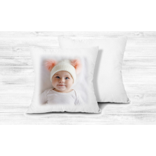  Fényképes Párna - 40x40 - Fehér egyedi ajándék
