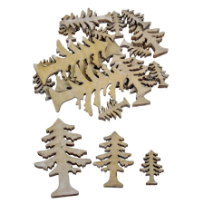  Fenyő fa szürke 3-5-7cm 20db-os dekorációs kellék
