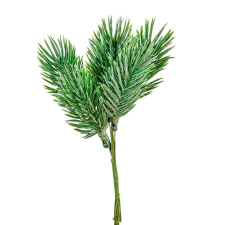 Fenyő pick hamvas zöld 6 ágú 15cm dekorációs kellék