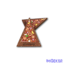  Fenyőfa forma 10x7cm 5db/csomag - Mézeskalácsos dekorációs kellék