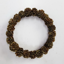 Fenyőtoboz karika 16 cm x 3 cm karácsonyfadísz