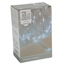  Fényvezeték 120 LED-es transzparens drótos adapteres hideg dekorációs kellék