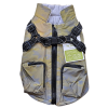  Fényvisszaverő Kutyakabát zsebekkel, sárga, S-es