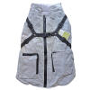  Fényvisszaverő Kutyakabát zsebekkel, szürke, M-es