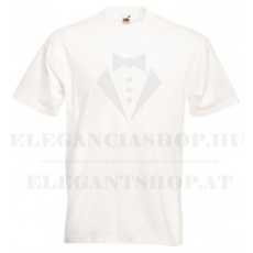  Férfi 100% pamut r.u extra póló - Fehér