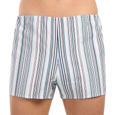 Férfi bő szárú boxeralsó Foltýn könnyű csíkok extra oversize (KN83) 9XL