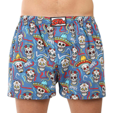  Férfi bő szárú boxeralsó Styx art klasszikus gumi koponyák (A1856) XL férfi alsó