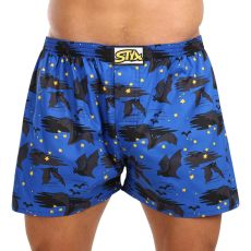  Férfi bő szárú boxeralsó Styx art klasszikus gumi túlméretezett ütő (E1759) 3XL