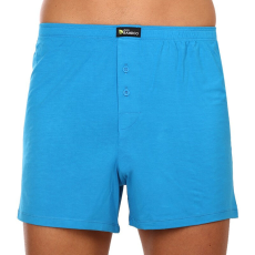  Férfi bő szárú boxeralsók Gino bambusz kék (75194) XL