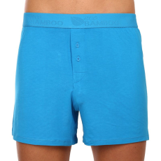  Férfi bő szárú boxeralsók Gino bambusz kék (75195) XL
