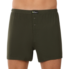  Férfi bő szárú boxeralsók Gino bambusz zöld (75194) XL