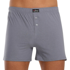  Férfi bő szárú boxeralsók Gino szürke (75162) XL