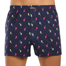  Férfi bő szárú boxeralsók Gino többszínű (75199-DCMDFR) XL