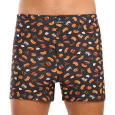  Férfi bő szárú boxeralsók Lonka többszínű (Karlos-fastfood) 3XL