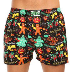  férfi bő szárú boxeralsók Styx art klasszikus gumipánt nagyméretű karácsonyi díszek (E1754) 5XL