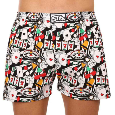  férfi bő szárú boxeralsók Styx art klasszikus gumipánt nagyméretű kaszinó (E1553) 4XL