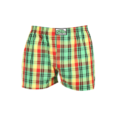  Férfi bő szárú boxeralsók Styx klasszikus gumipánt többszínű (A1018) XL