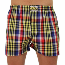  Férfi bő szárú boxeralsók Styx klasszikus gumipánt többszínű (A833) XL férfi alsó
